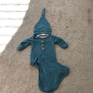 Blue Newborn Onesie